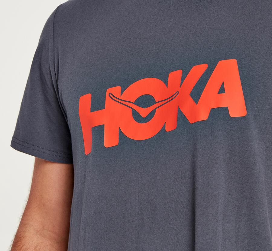 Hoka One One Skjorter Herre - Brand - Blå - 153264GDN